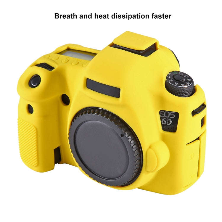 PULUZ Soft Silicone Protective Case for Canon EOS 6D(Yellow)