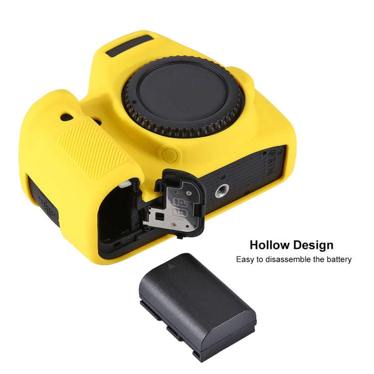 PULUZ Soft Silicone Protective Case for Canon EOS 6D(Yellow)