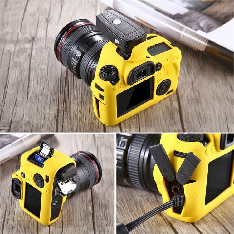 PULUZ Soft Silicone Protective Case for Canon EOS 6D(Yellow)