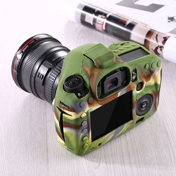 PULUZ Soft Silicone Protective Case for Canon EOS 5D Mark III / 5D3(Camouflage)