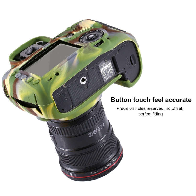 PULUZ Soft Silicone Protective Case for Canon EOS 5D Mark III / 5D3(Camouflage)
