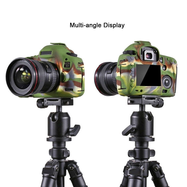 PULUZ Soft Silicone Protective Case for Canon EOS 5D Mark III / 5D3(Camouflage)