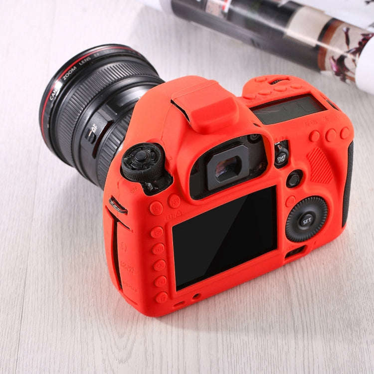 PULUZ Soft Silicone Protective Case for Canon EOS 5D Mark III / 5D3(Red)