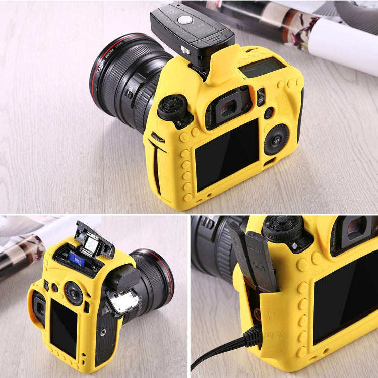 PULUZ Soft Silicone Protective Case for Canon EOS 5D Mark III / 5D3(Yellow)