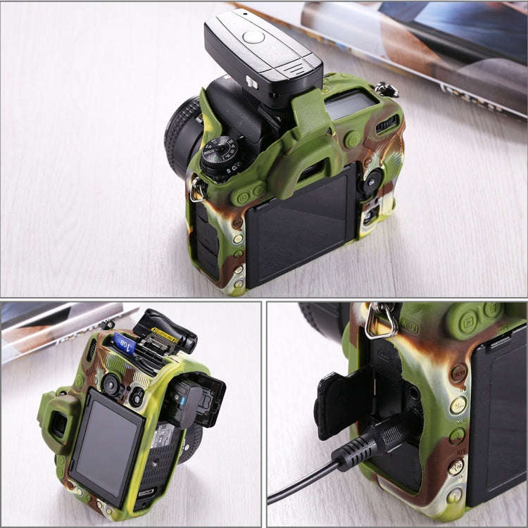 PULUZ Soft Silicone Protective Case for Nikon D750(Camouflage)