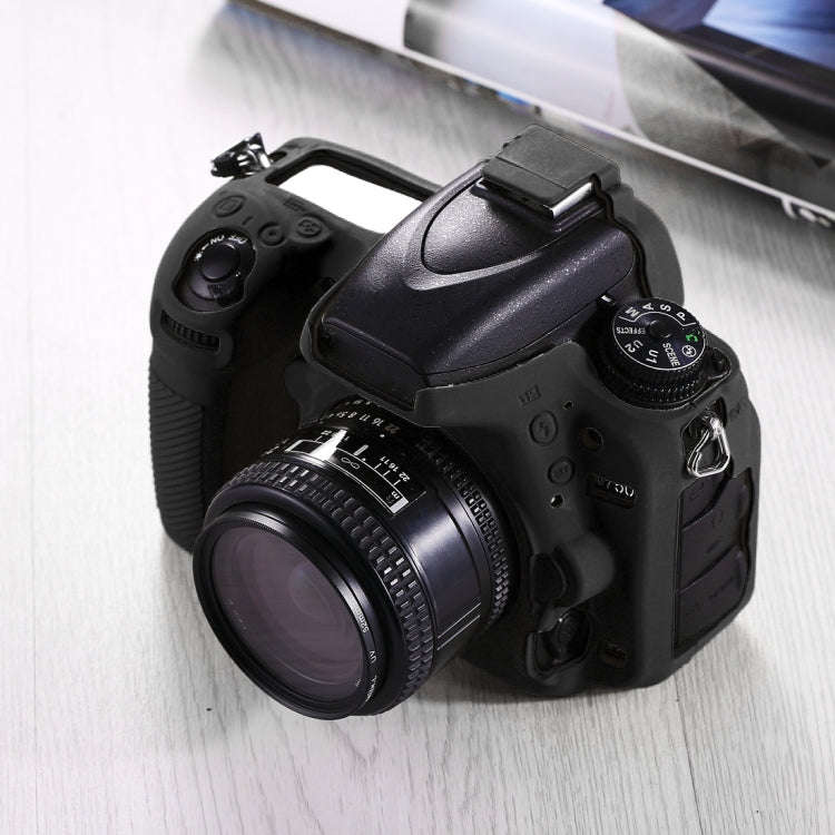 PULUZ Soft Silicone Protective Case for Nikon D750(Black)