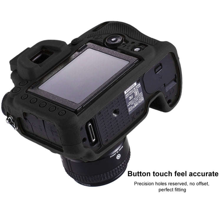 PULUZ Soft Silicone Protective Case for Nikon D750(Black)