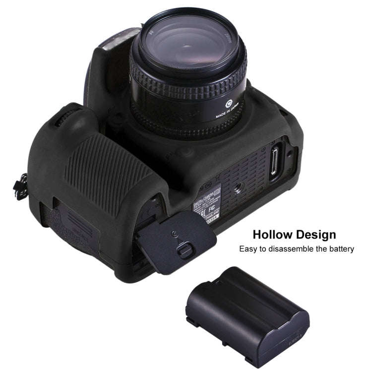 PULUZ Soft Silicone Protective Case for Nikon D750(Black)