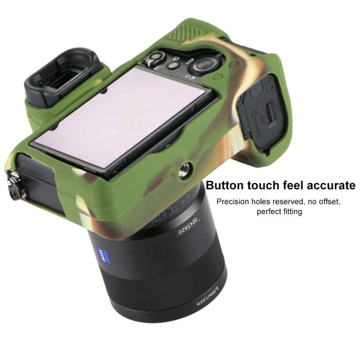PULUZ Soft Silicone Protective Case for Sony ILCE-7MII / 7SMII / 7RMII(Camouflage)