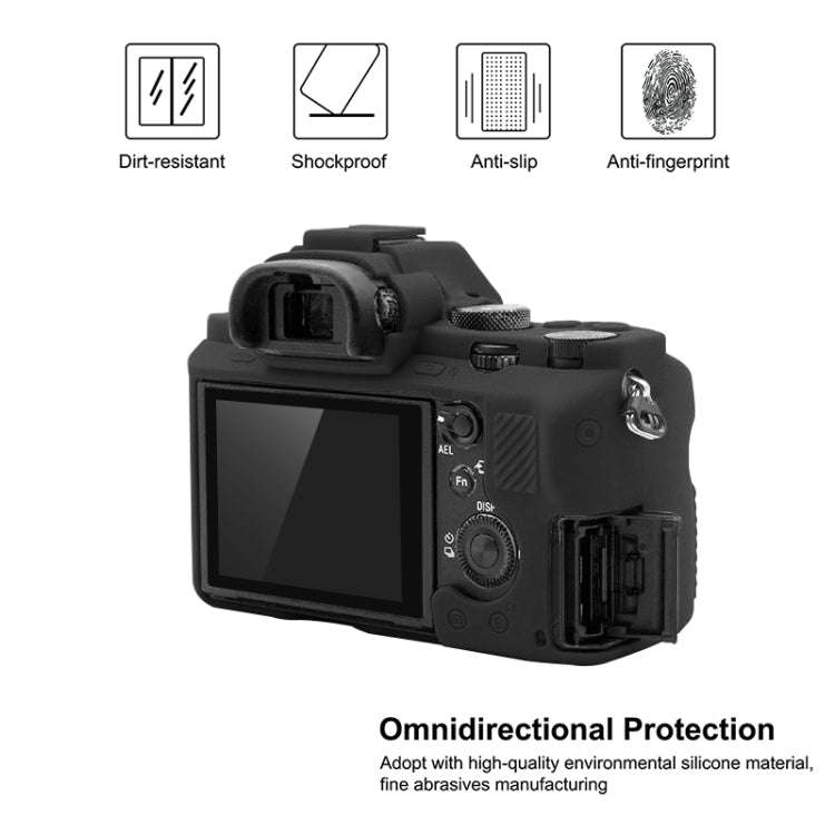 PULUZ Soft Silicone Protective Case for Sony ILCE-7MII / 7SMII / 7RMII(Black)