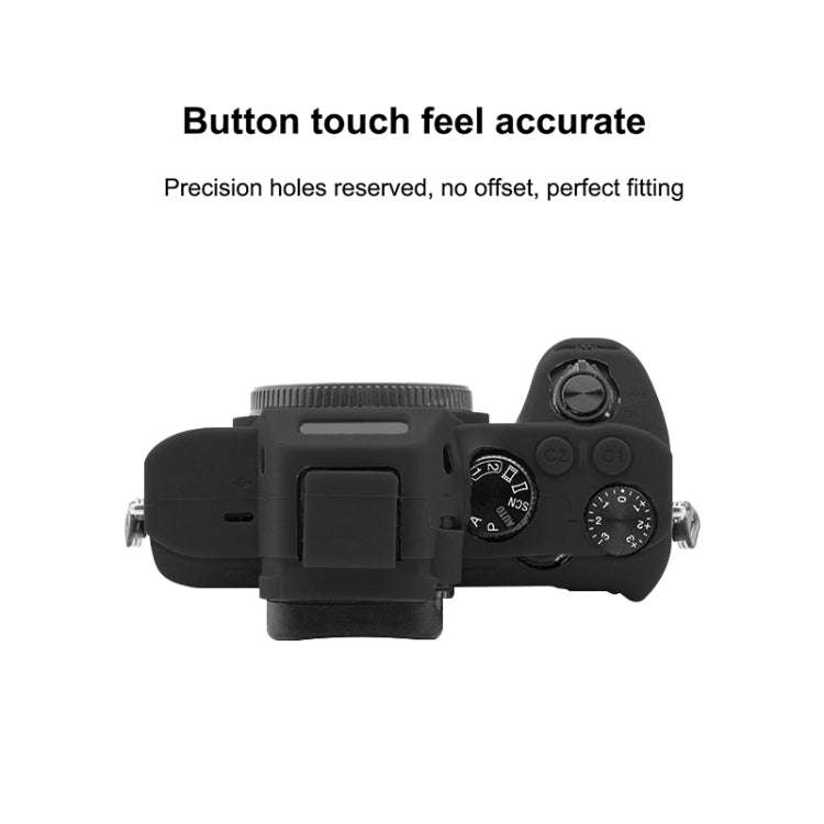 PULUZ Soft Silicone Protective Case for Sony ILCE-7MII / 7SMII / 7RMII(Black)