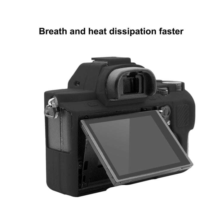 PULUZ Soft Silicone Protective Case for Sony ILCE-7MII / 7SMII / 7RMII(Black)
