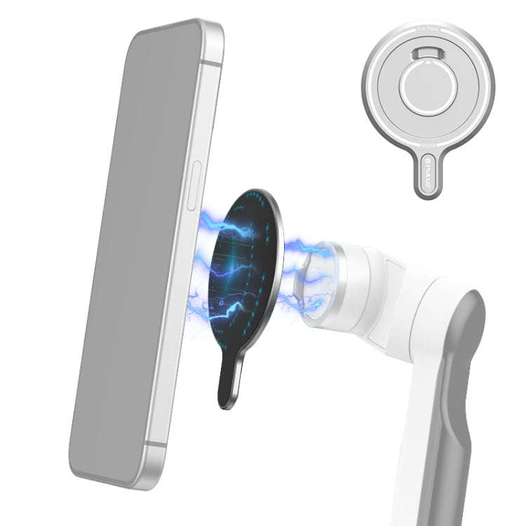 PULUZ For Insta360 FLow Gimbal Magnetic MagSafe Adapter Phone Holder (Silver)