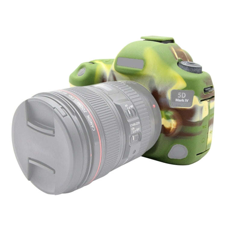 PULUZ Soft Silicone Protective Case for Canon EOS 5D Mark IV(Camouflage)