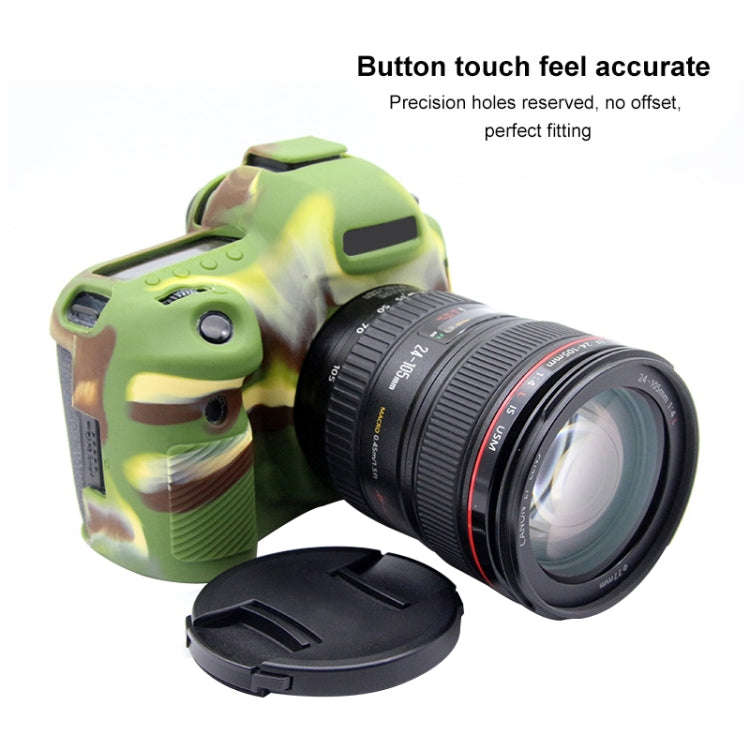 PULUZ Soft Silicone Protective Case for Canon EOS 5D Mark IV(Camouflage)