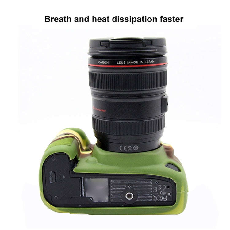 PULUZ Soft Silicone Protective Case for Canon EOS 5D Mark IV(Camouflage)