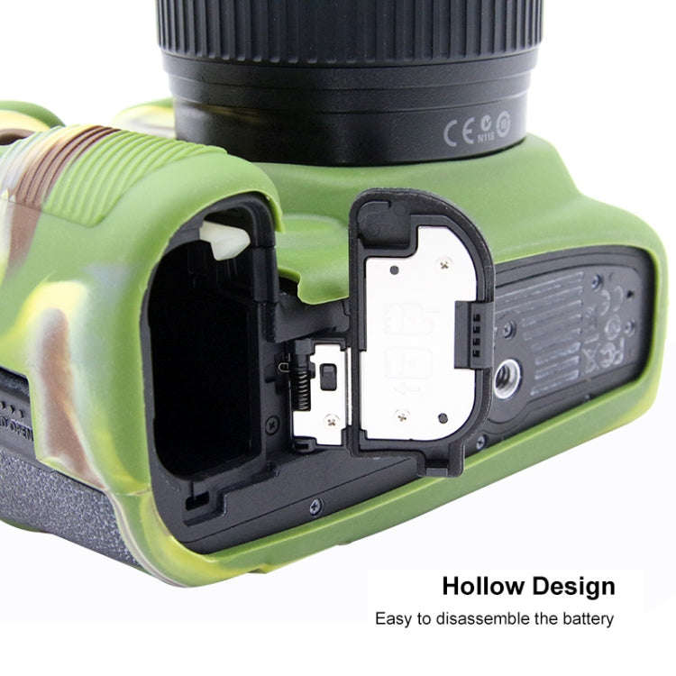 PULUZ Soft Silicone Protective Case for Canon EOS 5D Mark IV(Camouflage)