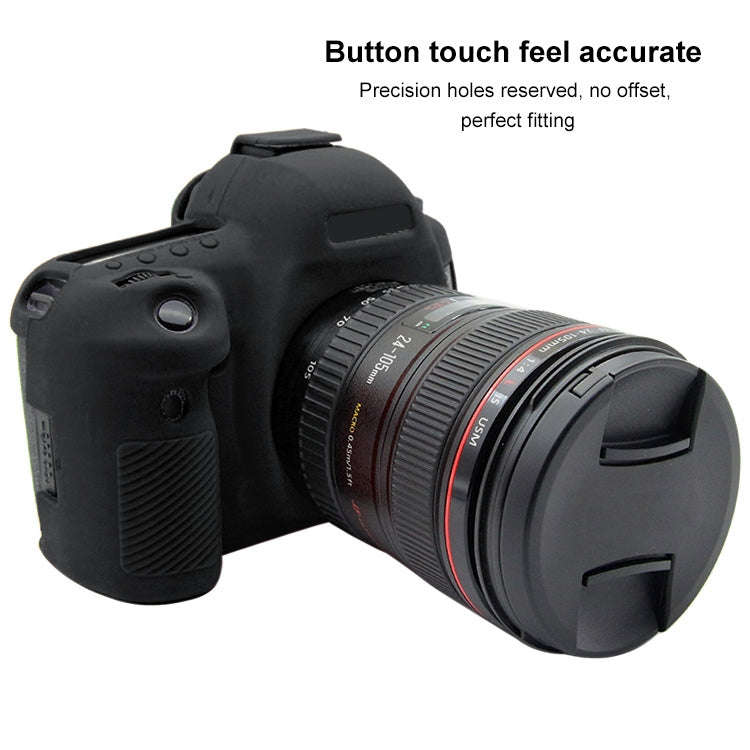 PULUZ Soft Silicone Protective Case for Canon EOS 5D Mark IV(Black)