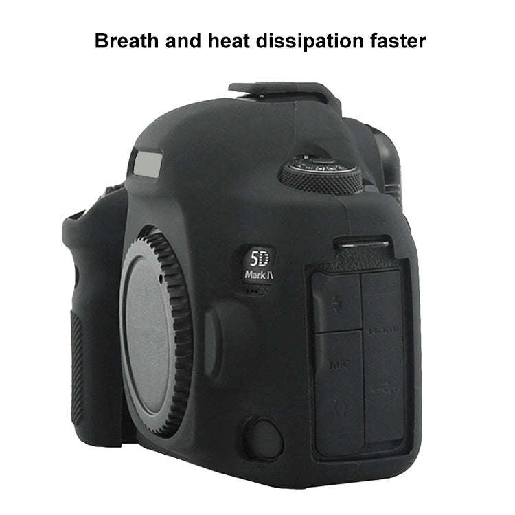 PULUZ Soft Silicone Protective Case for Canon EOS 5D Mark IV(Black)