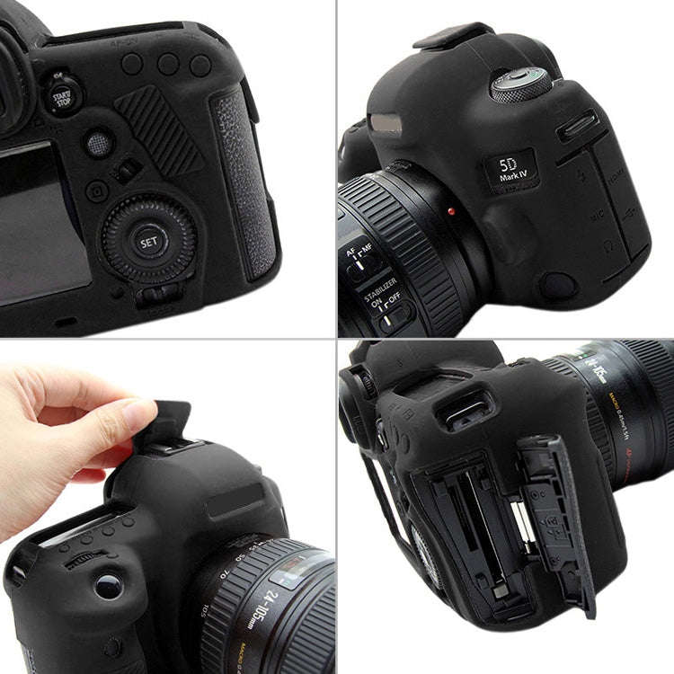 PULUZ Soft Silicone Protective Case for Canon EOS 5D Mark IV(Black)