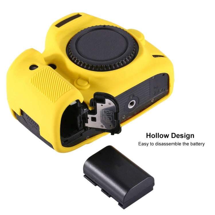 PULUZ Soft Silicone Protective Case for Canon EOS 5D Mark IV(Yellow)