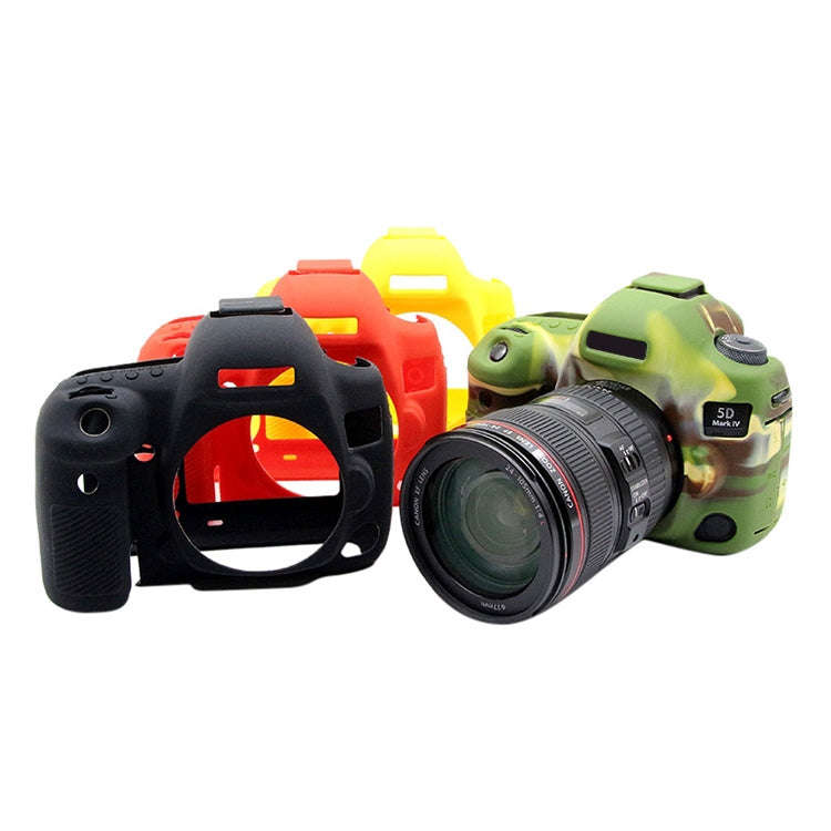 PULUZ Soft Silicone Protective Case for Canon EOS 5D Mark IV(Camouflage)