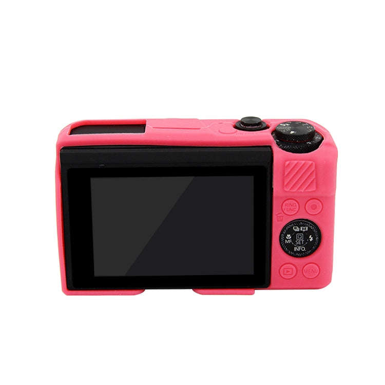 PULUZ Soft Silicone Protective Case for Canon EOS G7 X Mark II(Rose Red)