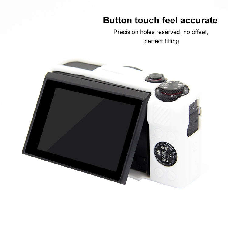 PULUZ Soft Silicone Protective Case for Canon EOS G7 X Mark II(White)