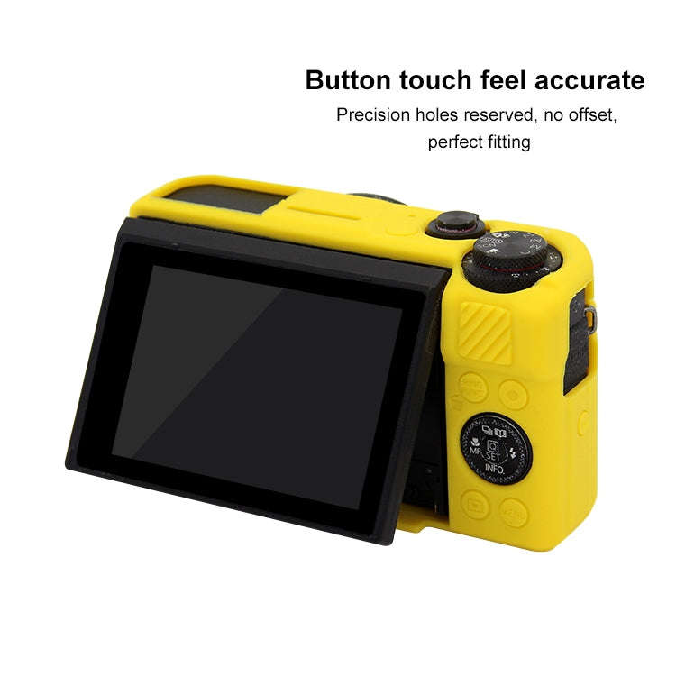 PULUZ Soft Silicone Protective Case for Canon EOS G7 X Mark II(Yellow)