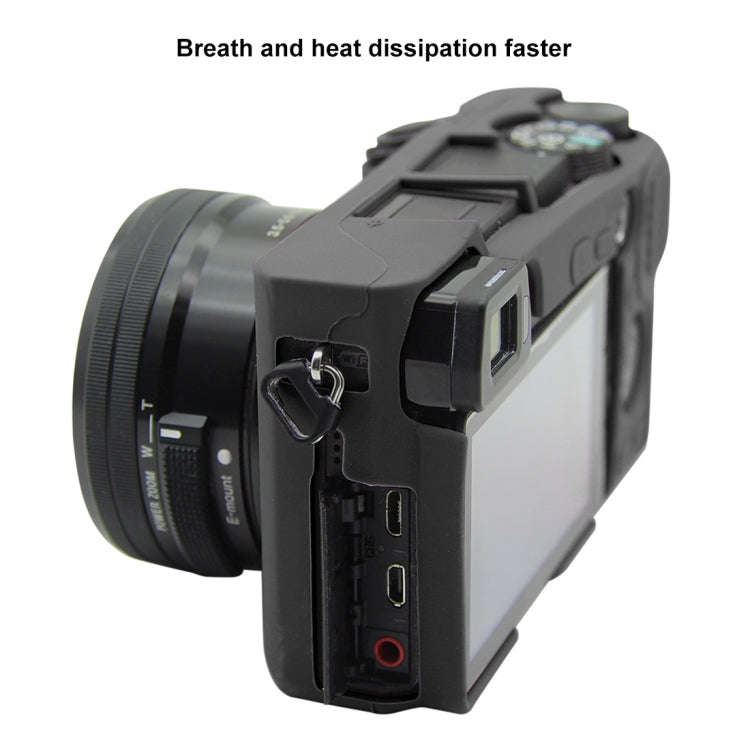 PULUZ Soft Silicone Protective Case for Sony ILCE-6300 / A6400(Black)