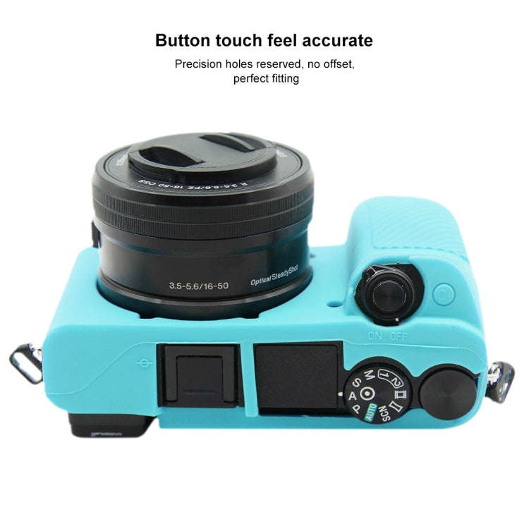 PULUZ Soft Silicone Protective Case for Sony ILCE-6300 / A6400(Blue)