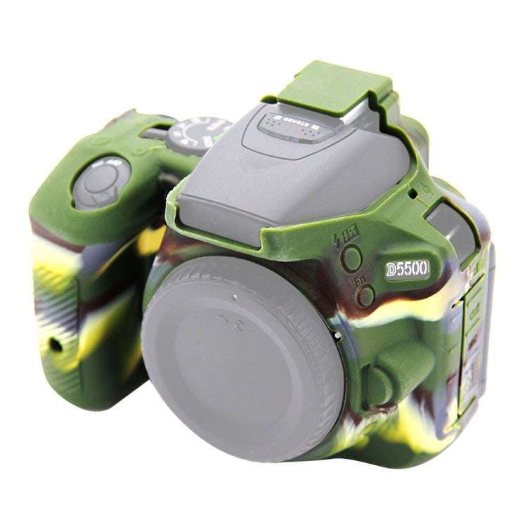 PULUZ Soft Silicone Protective Case for Nikon D5500 / D5600(Camouflage)