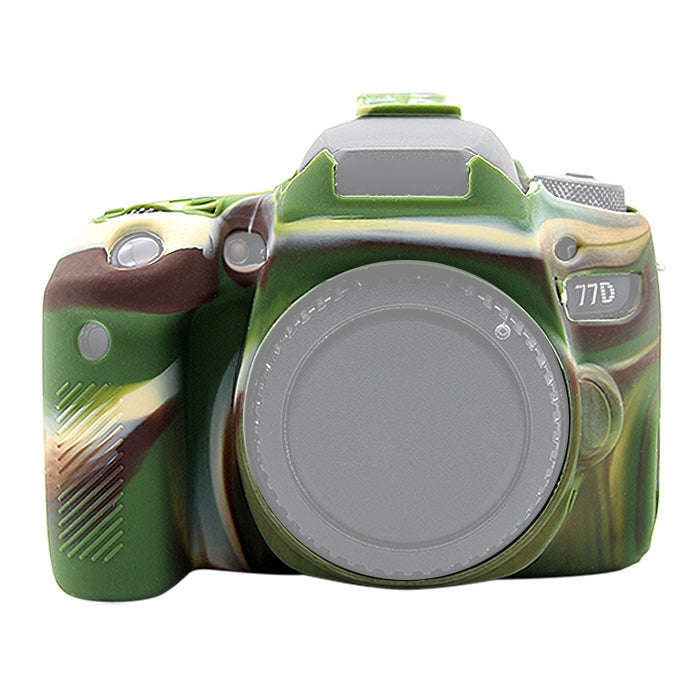 PULUZ Soft Silicone Protective Case for Canon EOS 77D(Camouflage)