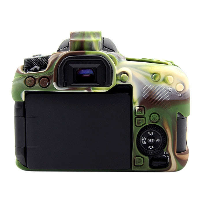 PULUZ Soft Silicone Protective Case for Canon EOS 77D(Camouflage)