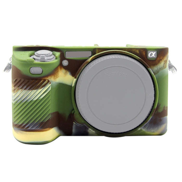 PULUZ Soft Silicone Protective Case for Sony ILCE-6500(Camouflage)
