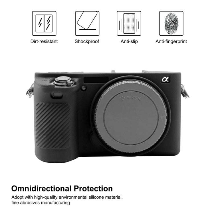 PULUZ Soft Silicone Protective Case for Sony ILCE-6500(Black)