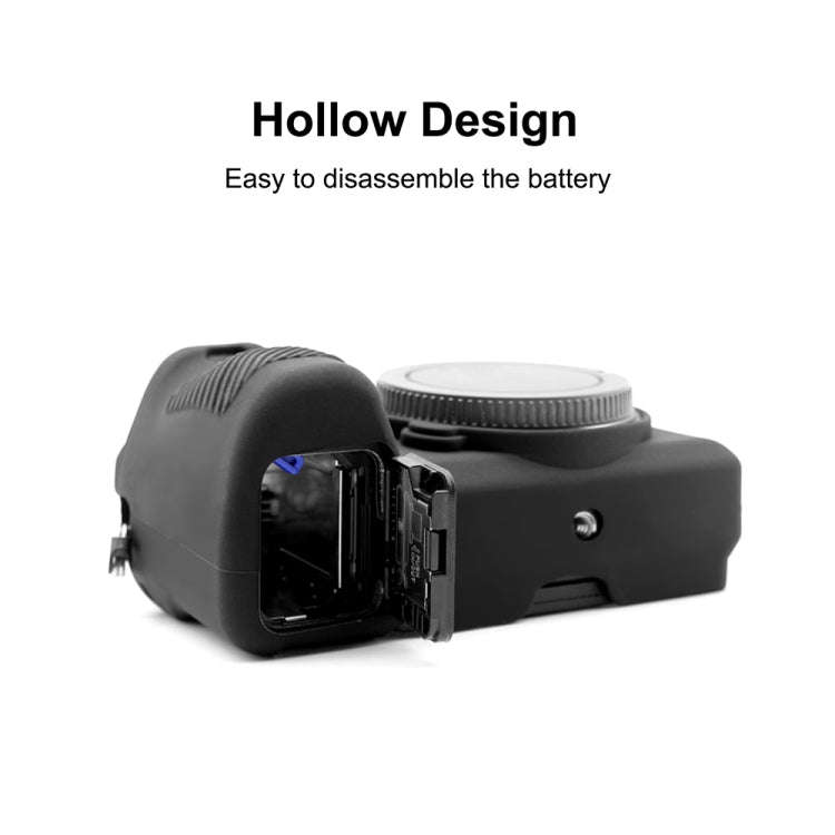 PULUZ Soft Silicone Protective Case for Sony ILCE-6500(Black)