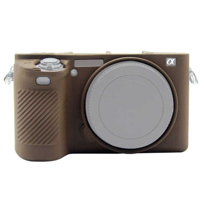 PULUZ Soft Silicone Protective Case for Sony ILCE-6500(Coffee)