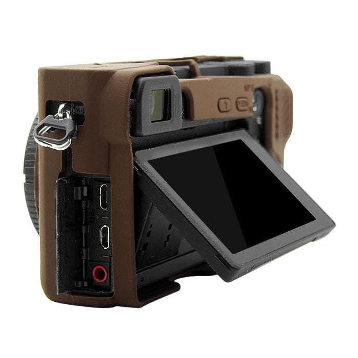 PULUZ Soft Silicone Protective Case for Sony ILCE-6500(Coffee)