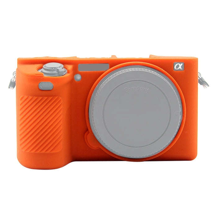 PULUZ Soft Silicone Protective Case for Sony ILCE-6500(Orange)