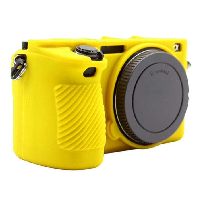 PULUZ Soft Silicone Protective Case for Sony ILCE-6500(Yellow)