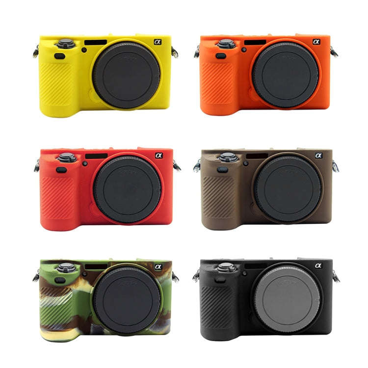 PULUZ Soft Silicone Protective Case for Sony ILCE-6500(Yellow)