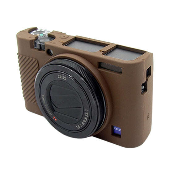 PULUZ Soft Silicone Protective Case for Sony RX100 III / IV / V(Coffee)