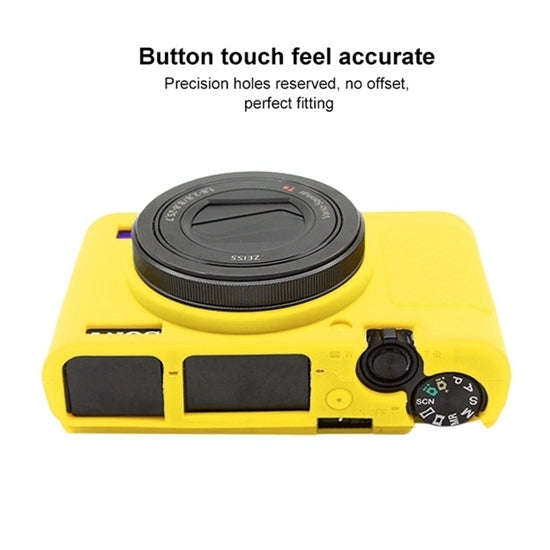 PULUZ Soft Silicone Protective Case for Sony RX100 III / IV / V(Yellow)