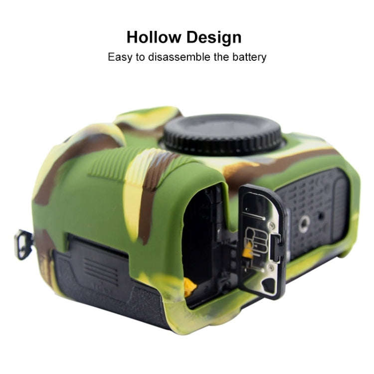 PULUZ Soft Silicone Protective Case for Nikon D850(Camouflage)