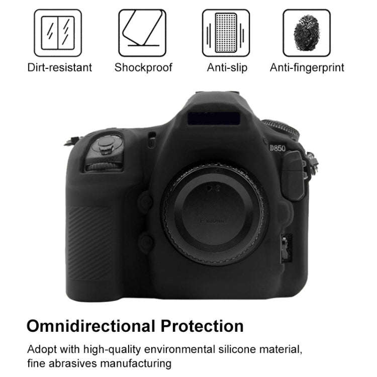 PULUZ Soft Silicone Protective Case for Nikon D850(Black)