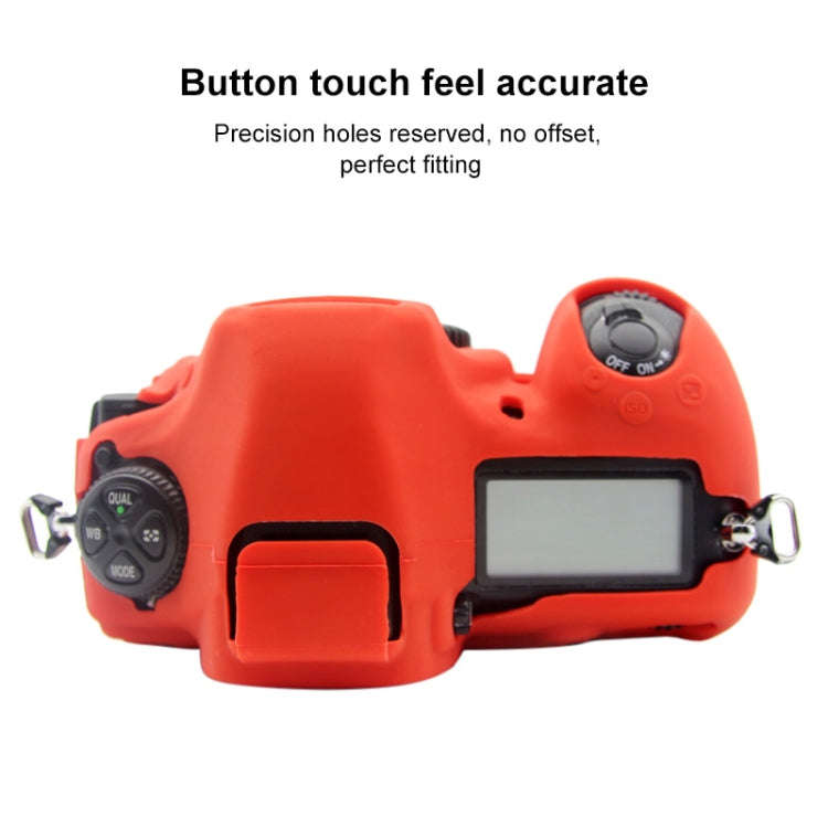 PULUZ Soft Silicone Protective Case for Nikon D850(Red)