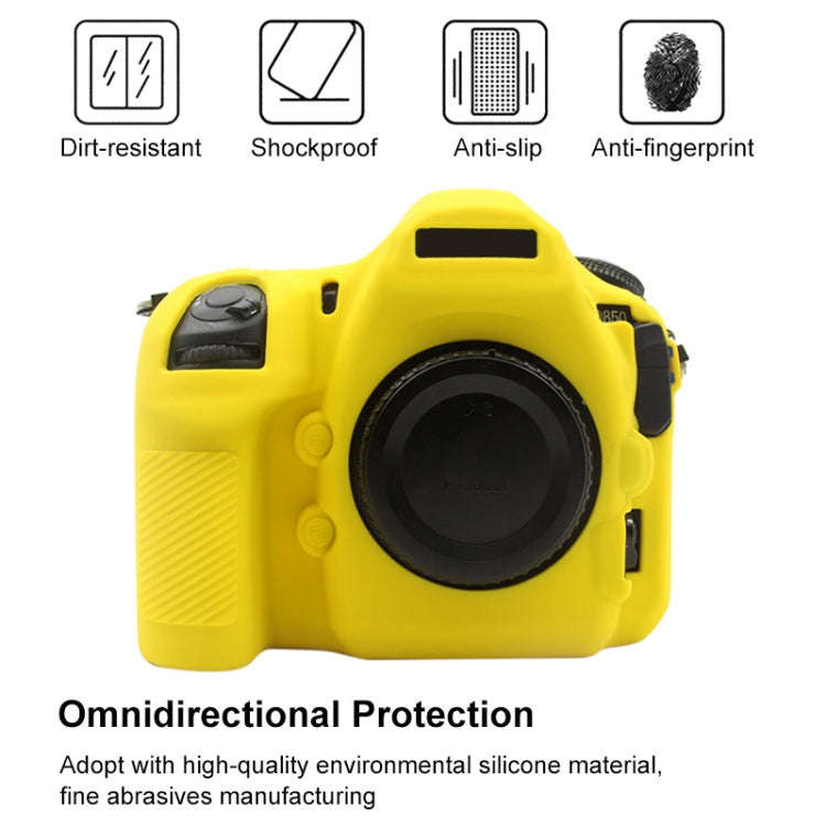 PULUZ Soft Silicone Protective Case for Nikon D850(Yellow)