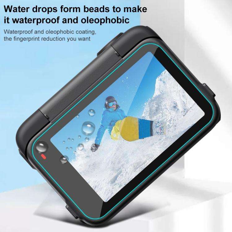 For Insta360 Ace Pro 2 PULUZ 3 in 1 Rear & Front  Screen and Lens Tempered Glass Film (Transparent)