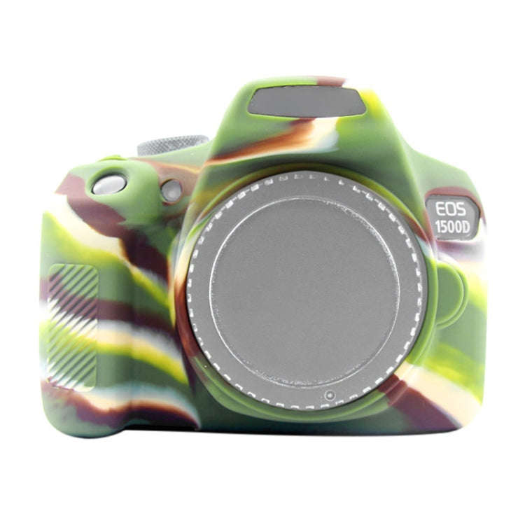 PULUZ Soft Silicone Protective Case for Canon EOS 1300D / 1500D(Camouflage)